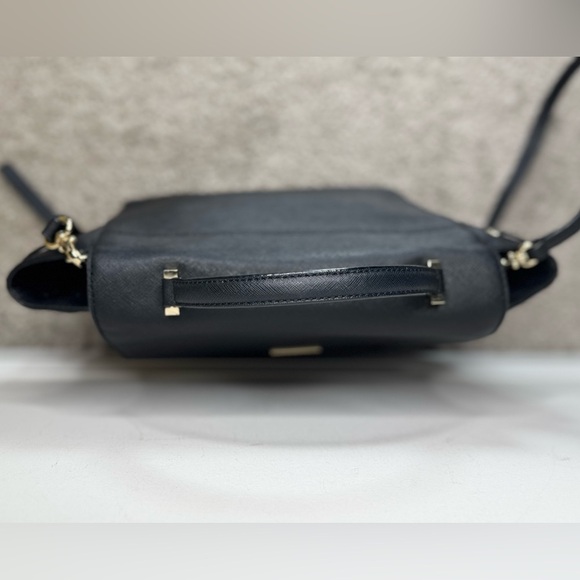 Kate Spade Lilah Laurel Black Classic Satchel Purse Crossbody Shoulder Bag - Picture 4 of 6